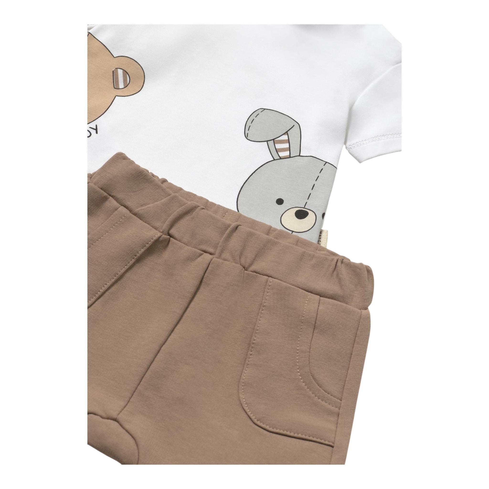 Mayoral Completo 2 Pezzi T-Shirt-Bermuda per Neonato 1206 BIANCO MAYORAL 