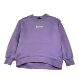 DISCLAIMER felpa girocollo tinta unita con stampa Viola per Bambina 24IDK58318 VIOLA DISCLAIMER 