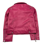 JOHN RICHMOND chiodo in ecopelle tinta unita con borchie Fuxia per Bambina RGA25202GB FUXIA JOHN RICHMOND 