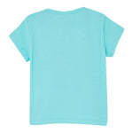 Liu Jo T-Shirt Girocollo Tinta Unita con Stampa per Bambina KA4134 VERDE ACQUA LIU JO 