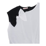Liu Jo Top Giromanica Modello Camicia Bicolore per Bambina GA5065X BIANCO/NERO LIU JO 