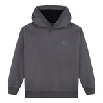 DKNY felpa chiusa con cappuccio tinta unita Grigio per Bambino D60207 GRIGIO DKNY 