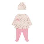 Mayoral Completo 3 Pezzi Shirt-Ghettina-Cappello Bicolore per Neonata 1531 ROSA MAYORAL 