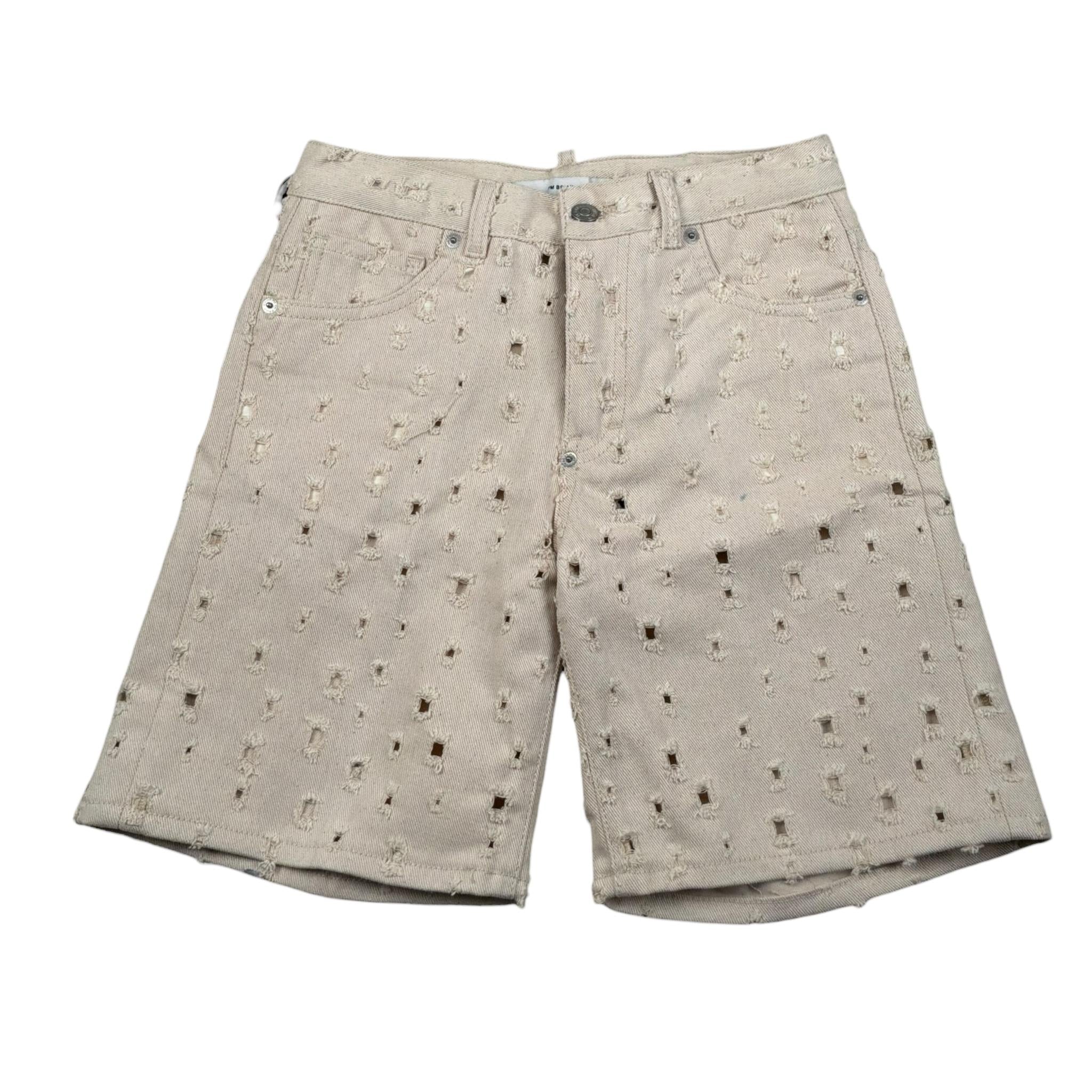 I'M Brian Bermuda Tinta Unita con Girovita Regolabile per Neonato KEVINNX BEIGE I'M BRIAN 