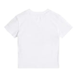 Tommy Hilfiger T-Shirt Girocollo Tinta Unita con Logo per Neonato KN0KN02024 BIANCO TOMMY HILFIGER 