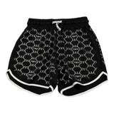 Met Short Tinta Unita con Brillantini per Bambina ME244 NERO MET 