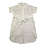 Zhoe & Tobiah Abito Mezza Manica Tiinta Unita con Cinturino per Bambina RT7F BIANCO ZHOE & TOBIAH 