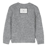 DOU DOU cardigan tinta unita con logo Grigio per Bambino DV9P30 GRIGIO DOU DOU 