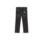 DOLCE & GABBANA jeans tinta unita con girovita regolabile Nero per Bambino L41F95 NERO DOLCE & GABBANA 