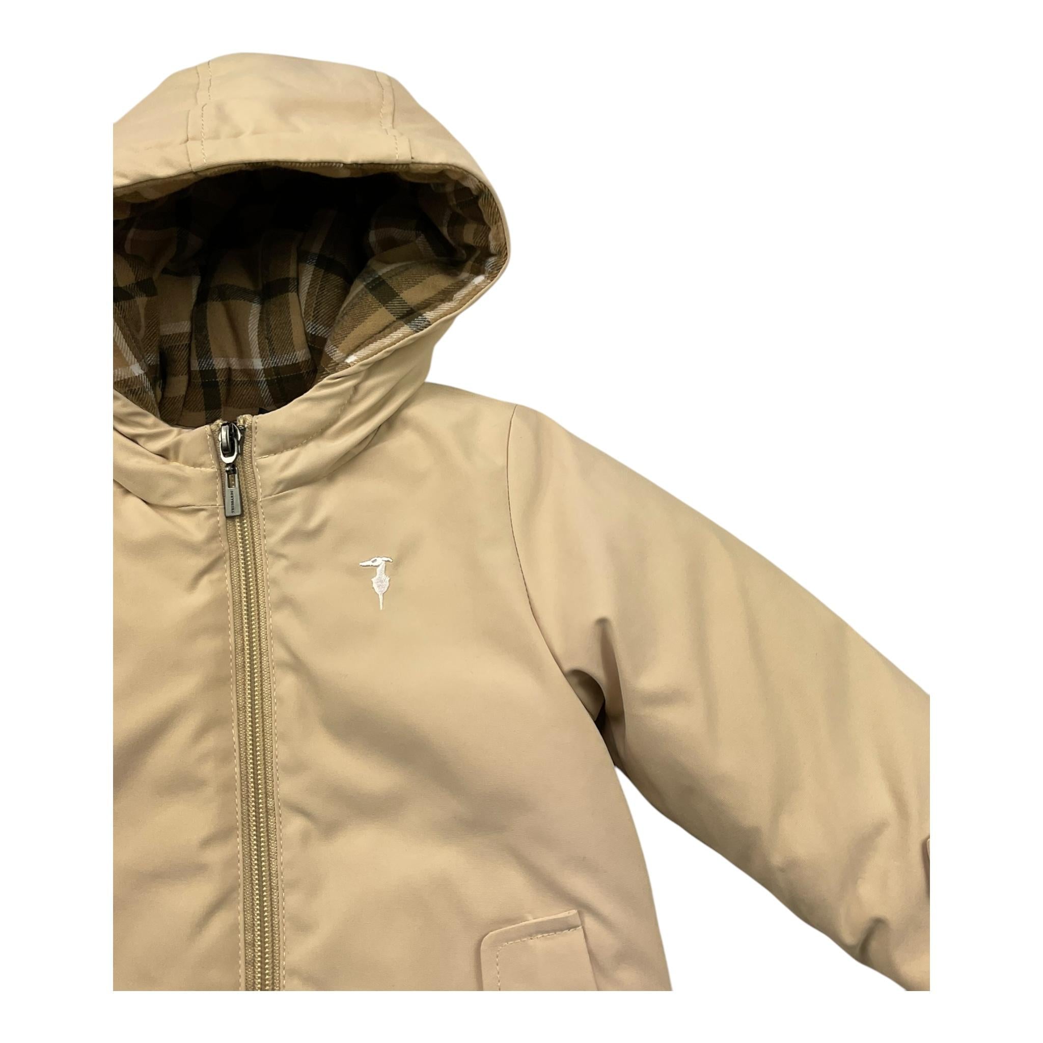 TRUSSARDI giubbino tinta unita con cappuccio Beige per Neonato TIA25090GB BEIGE TRUSSARDI 
