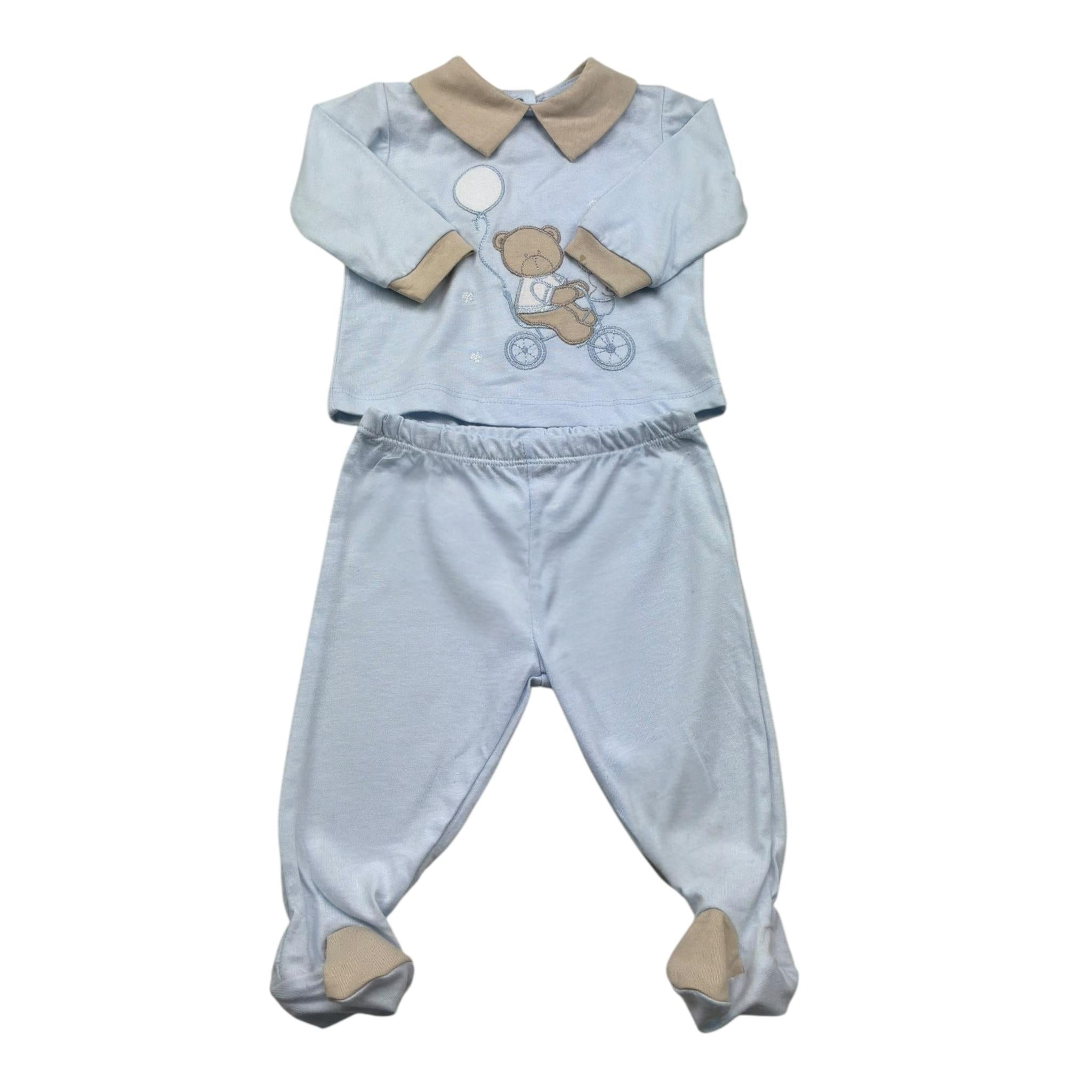 Isabel & Martinez Completo 2 Pezzi Shirt-Ghettina per Neonato IM25N479 AZZURRO ISABEL & MARTINEZ 