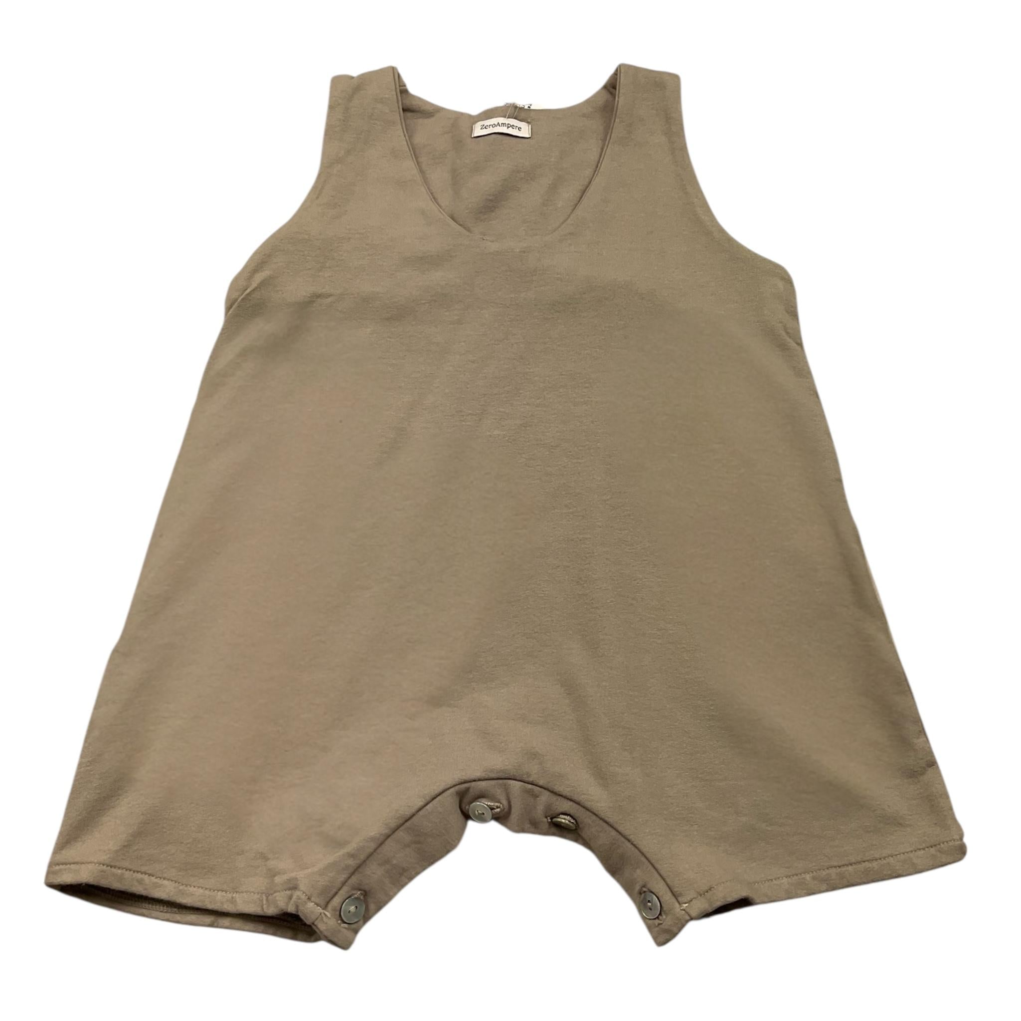 ZERO AMPERE tuta intera tinta unita giromanica Fango per Neonato MADDY FANGO ZERO AMPERE 