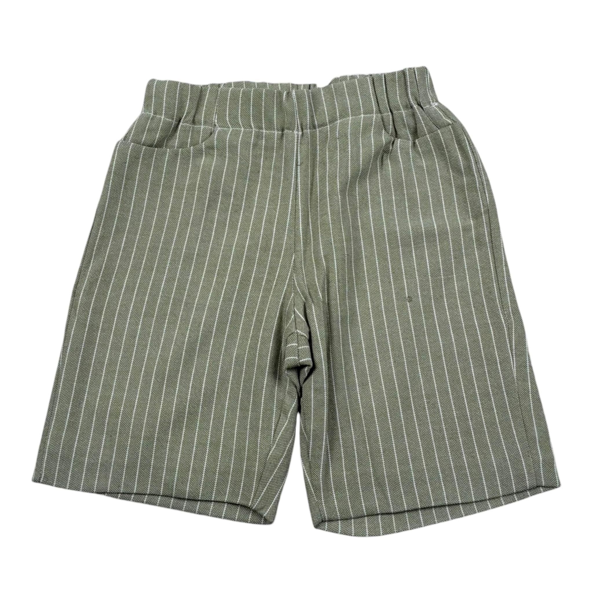 La Stupenderia Bermuda Tinta Unita con Elastico In Vita per Bambino TCBR73X VERDE LA STUPENDERIA 