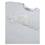 Dondup T-Shirt Girocollo Tinta Unita con Stampa per Bambina DMTS037X BIANCO DONDUP 