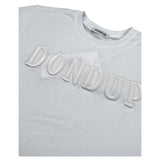 Dondup T-Shirt Girocollo Tinta Unita con Stampa per Bambina DMTS037X BIANCO DONDUP 