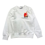 MOSCHINO felpa girocollo tinta unita con stampa Bianco per Bambino HTF08V BIANCO MOSCHINO 