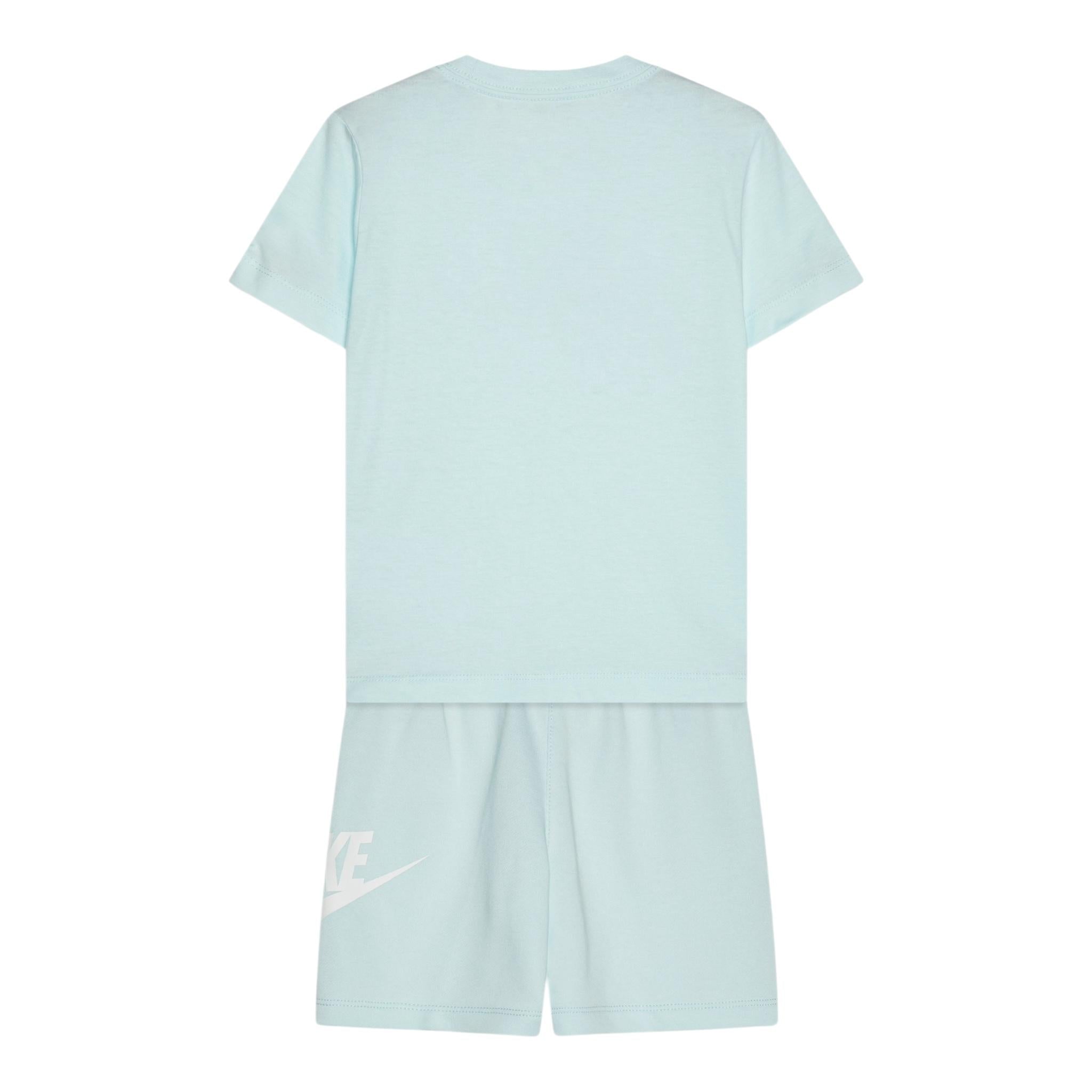 Nike Completo 2 Pezzi T-Shirt-Bermuda Tinta Unita per Bambino 86L596X AZZURRO NIKE 