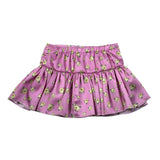 M+E' Gonna Tinta Unita con Stampa Floreale per Bambina UE1745 ROSA M+E' 