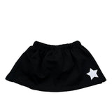 John Richmond Gonna Tinta Unita con Elastico In Vita per Neonata RIP26135GO NERO JOHN RICHMOND 