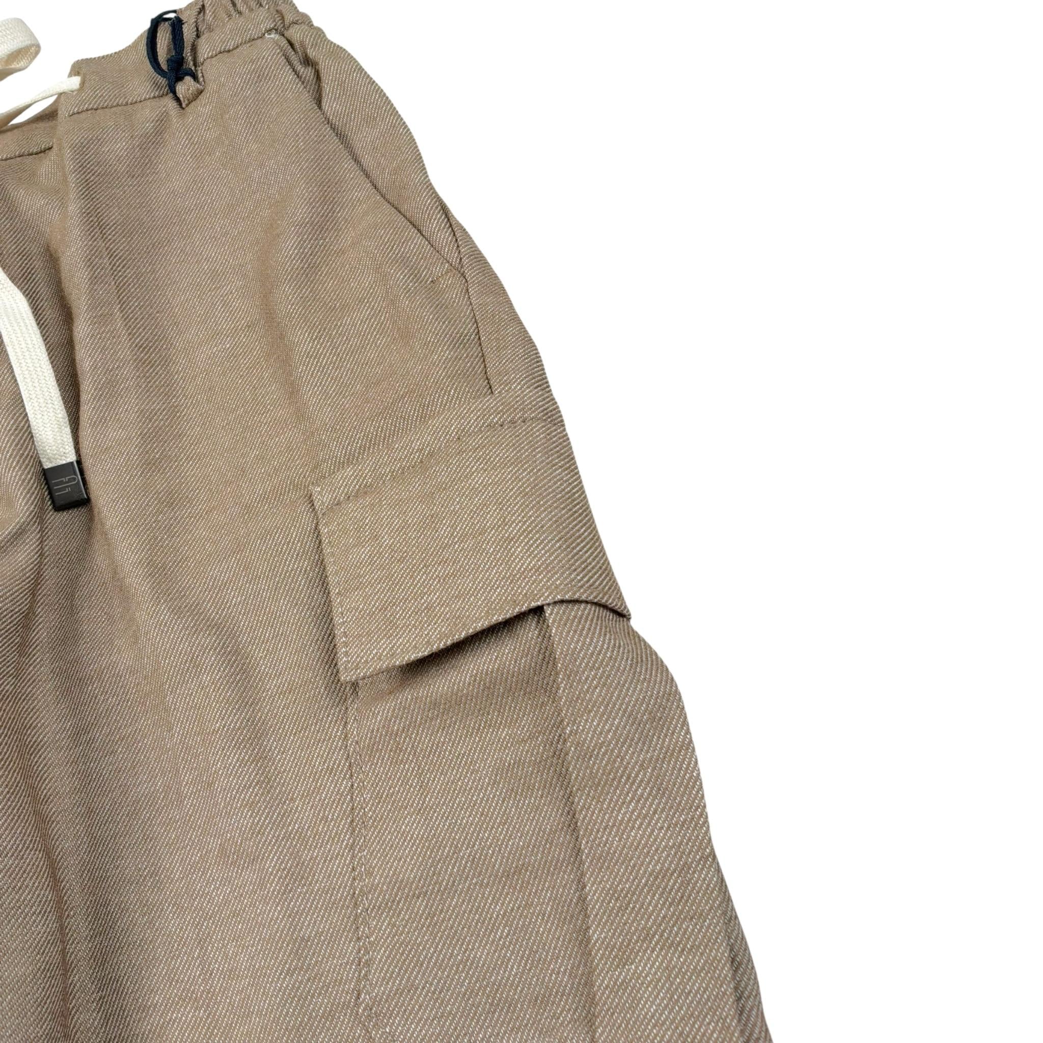 Emanuel Pris Bermuda Tinta Unita con Elastico In Vita per Bambino EBM5123R FANGO EMANUEL PRIS 