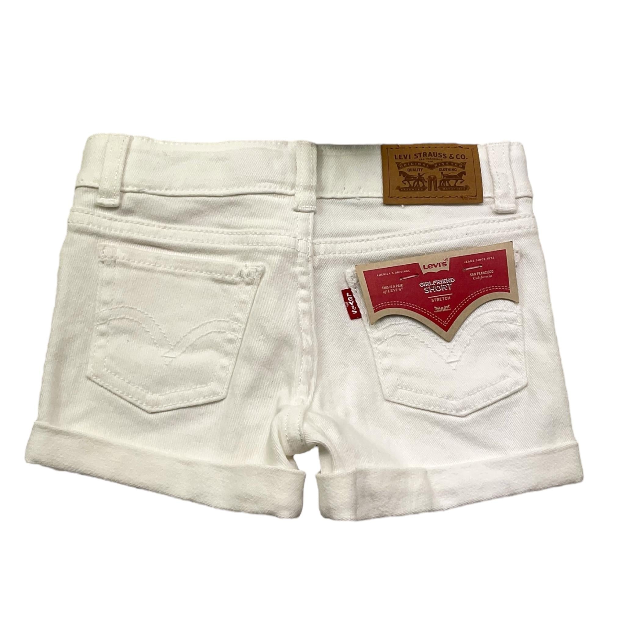 Levi'S Short In Denim Tinta Unita per Neonata 34EH272KN BIANCO LEVI'S 