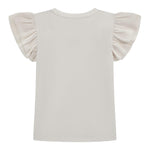 Guess T-Shirt Tinta Unita con Tulle per Bambina K5RI22K6YW4 BIANCO GUESS 