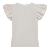 Guess T-Shirt Tinta Unita con Tulle per Bambina K5RI22K6YW4 BIANCO GUESS 