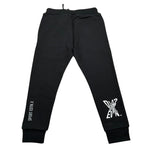 Dsquared2 Pantalone Tuta Tinta Unita con Logo per Bambino DQ2527 NERO DSQUARED2 