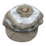 Marlu' Cappello Tinta Unita con Fantasia A Righe per Neonato ER412BK BEIGE MARLU' 