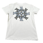 John Richmond T-Shirt Tinta Unita Girocollo con Stampa per Bambino RBP26077TS BIANCO JOHN RICHMOND 