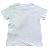 Monnalisa T-Shirt Girocollo Tinta Unita con Stampa per Bambino 28E602 BIANCO MONNALISA 