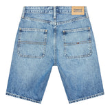 Tommy Hilfiger Bermuda Tinta Unita In Denim per Bambino KB0KB08132 BLU TOMMY HILFIGER 