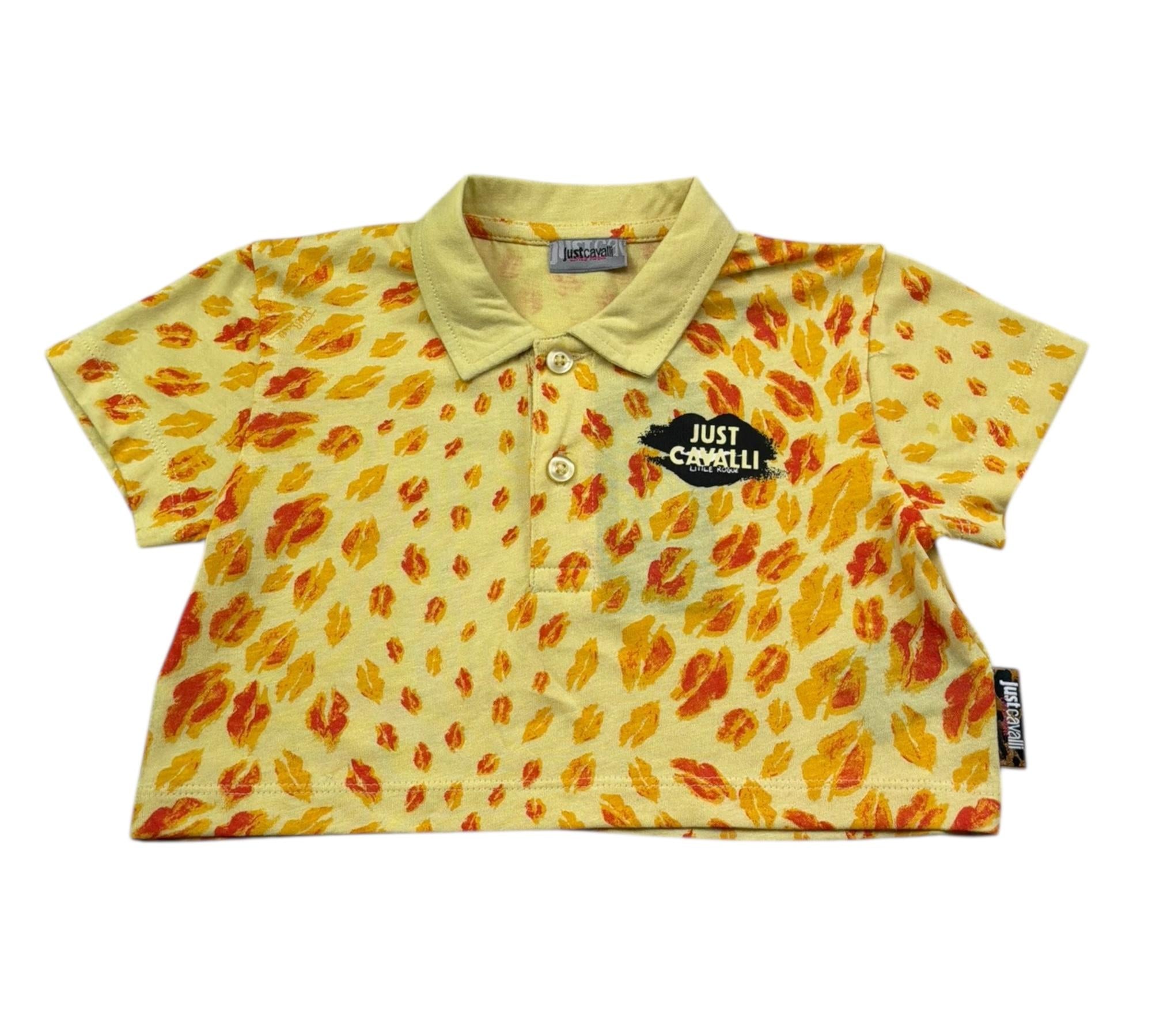 Trussardi Polo Mezza Manica Crop per Bambina JIP26018PO GIALLO TRUSSARDI 