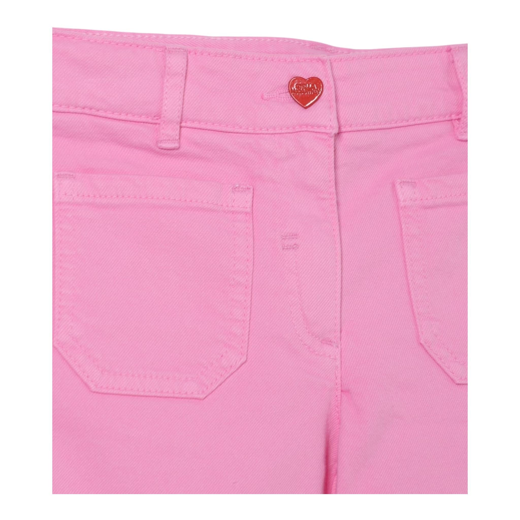 Stella Mccartney Short Tinta Unita con Girovita Regolabile per Neonata TW6B39XN ROSA STELLA McCARTNEY 