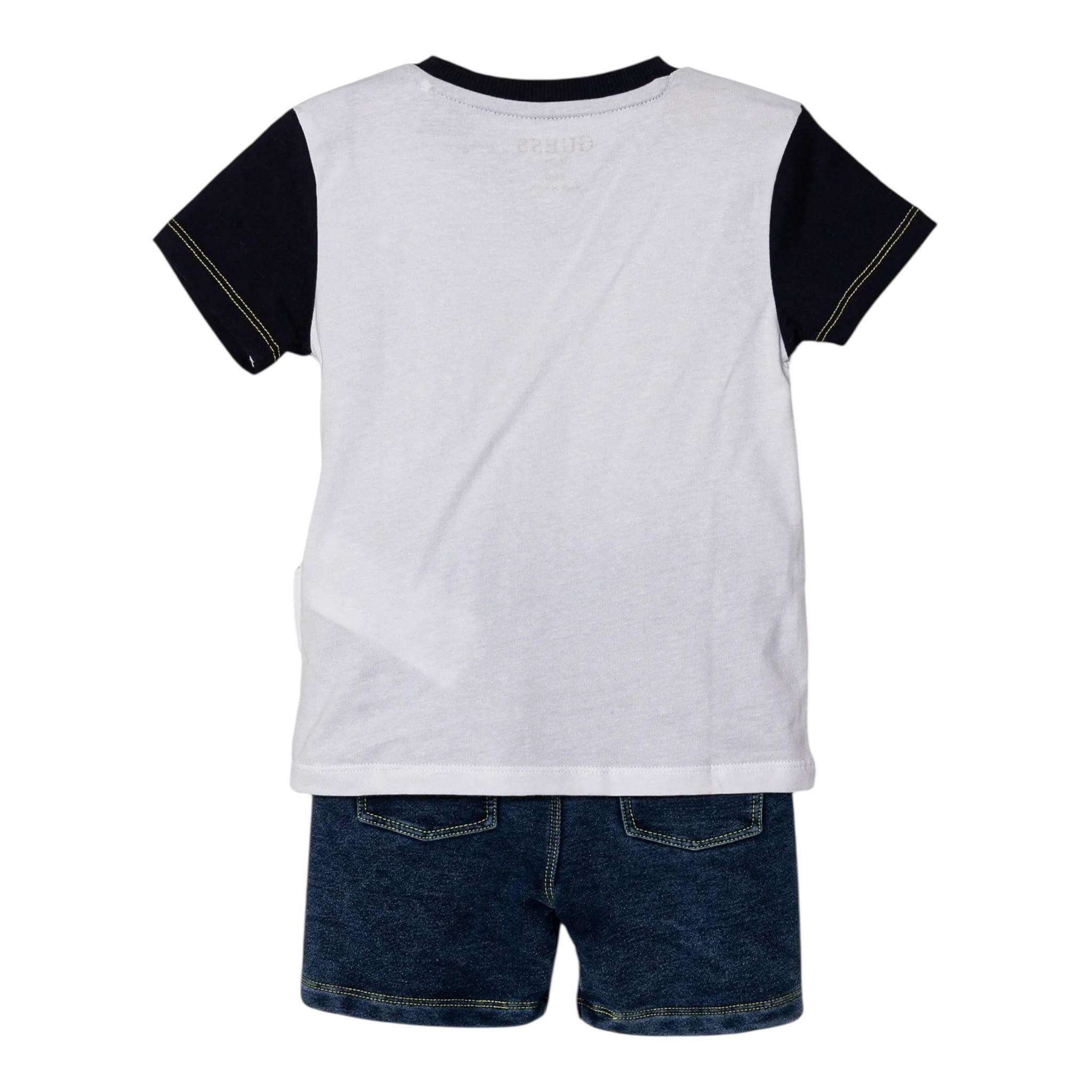 Guess Completo 2 Pezzi T-Shirt-Bermuda per Neonato I5RG09K8HM4 BIANCO GUESS 