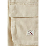 Calvin Klein Pantalone Tinta Unita con Elastico In Vita per Bambino IB0IB02502 BEIGE CALVIN KLEIN 