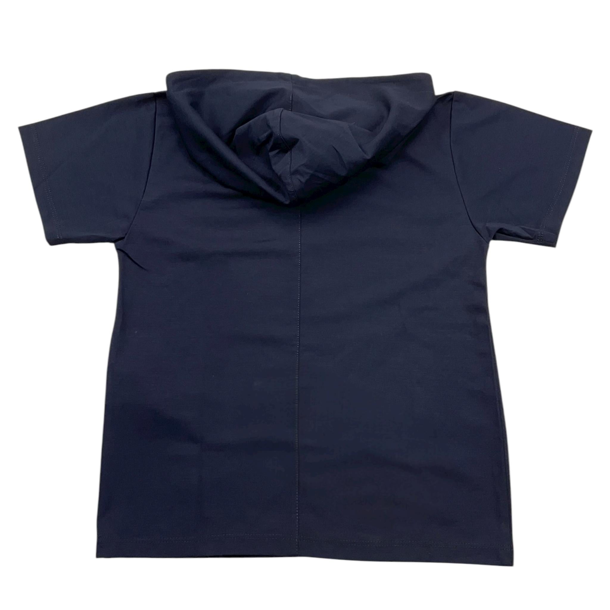 Paolo Pecora T-Shirt Tinta Unita con Cappuccio per Bambino PP4063 BLU PAOLO PECORA 