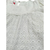 Kaos Camicia Tinta Unita Traforata per Bambina KS164 BIANCO KAOS 