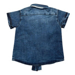 Cesare Paciotti Camicia tinta unita In Denim Blu per Neonato CMP1132B BLU CESARE PACIOTTI 