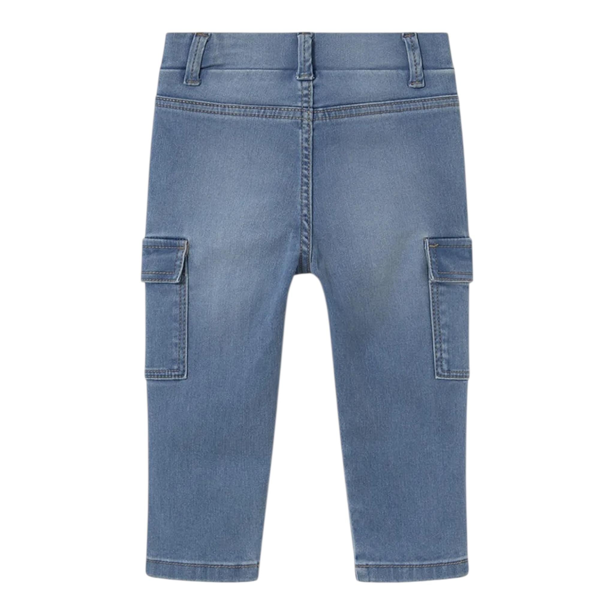 Mayoral Jeans Tinta Unita con Tasconi per Bambino 1578J AZZURRO MAYORAL 