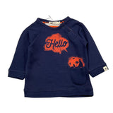 Billy bandit maglia girocollo tinta unita con stampa Blu per Neonato SHI0570 BLU Billy bandit 