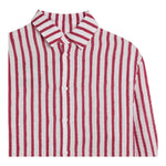 Dou Dou Camicia Tinta Unita con Fantasia A Righe per Bambina DW5P30X BIANCO DOU DOU 