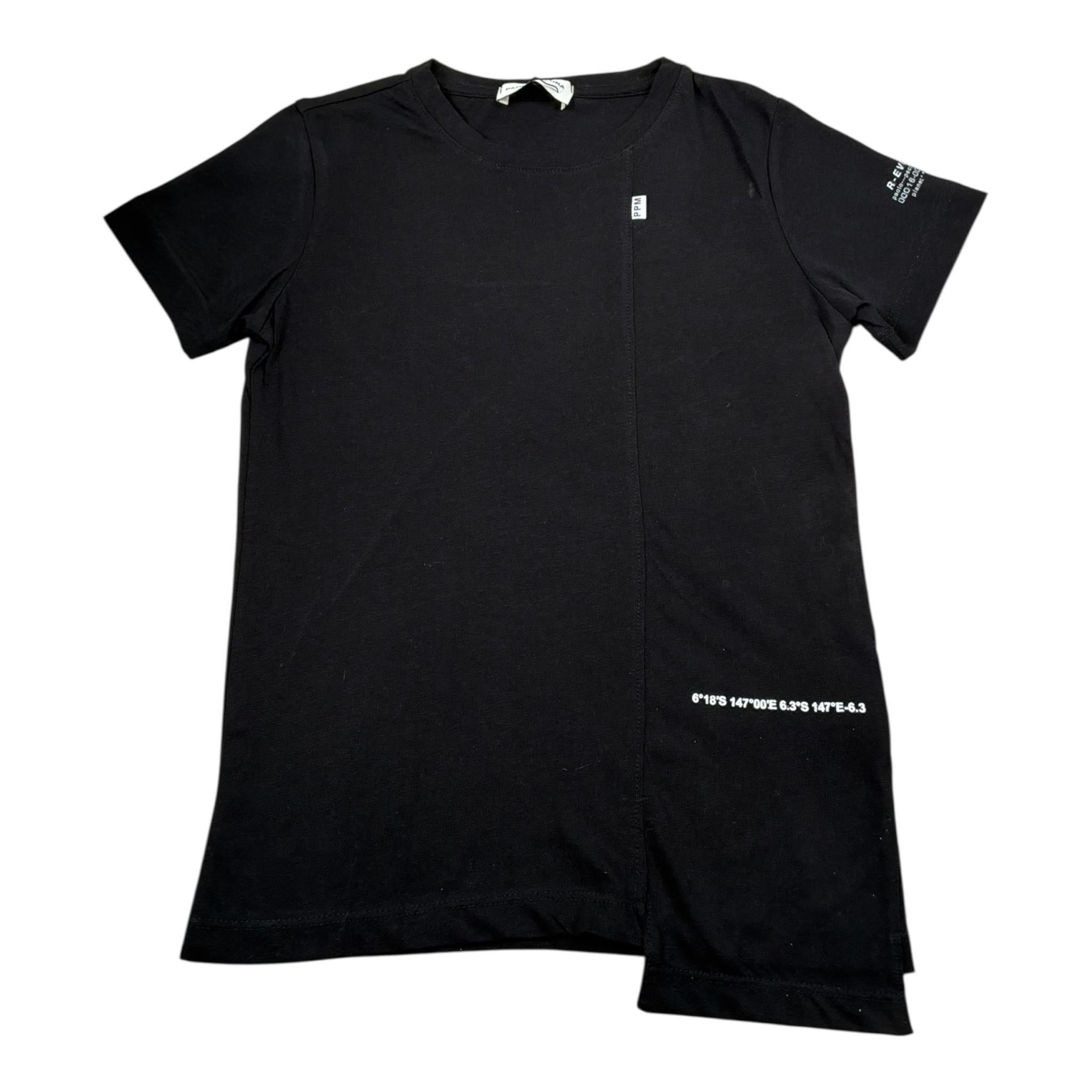 Paolo Pecora T-Shirt tinta unita con Stampa Nero per Bambino PP2235 NERO PAOLO PECORA 