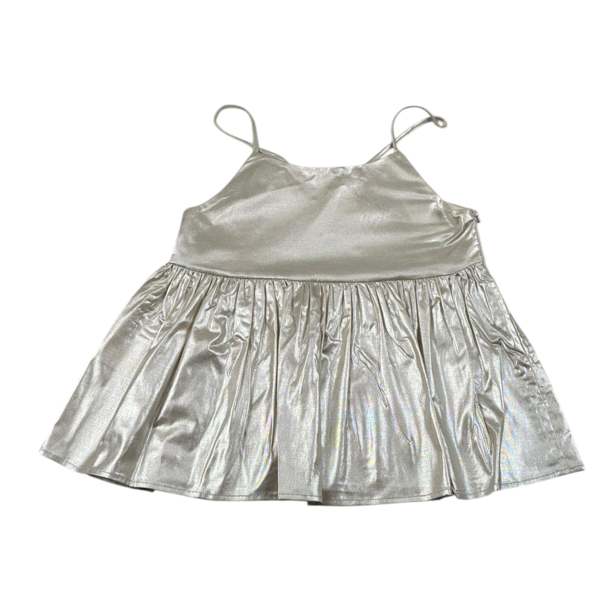 Vicolo Top Tinta Unita con Bretelle per Bambina 3146M00279 BRONZO VICOLO 