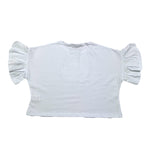 Mousse T-Shirt Girocollo Tinta Unita con Stampa per Neonata SKTSC377WN BIANCO MOUSSE 