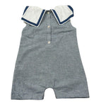 Coccode Pagliaccetto Mezza Manica Fantasia A Righe per Neonato C55142 BLU COCCODE 