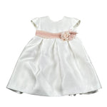 Amaya Abito Mezza Manica Tinta Unita con Tulle per Bambina 591014 BIANCO AMAYA 