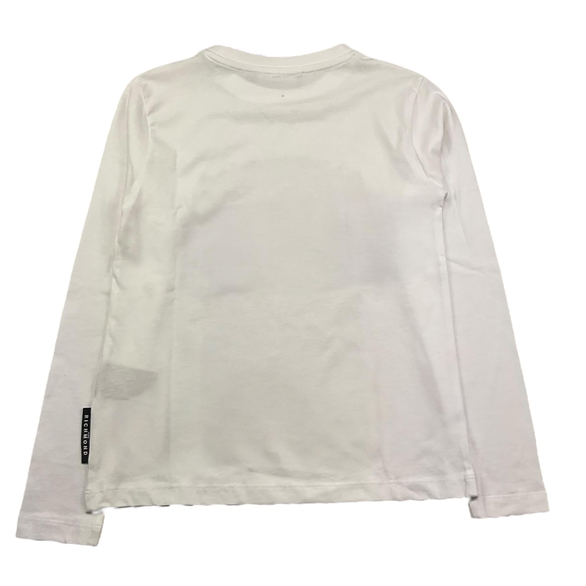 JOHN RICHMOND shirt girocollo tinta unita con stampa in contrasto Bianco per Bambina RGA25064TS BIANCO JOHN RICHMOND 