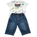 Janice Completo 2 Pezzi T-Shirt-Bermuda Bianco per Bambino 125102105 BIANCO JANICE 