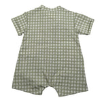 Teddy E Minou Pagliaccetto Mezza Manica Tinta Unita con Stampa per Neonato E25TU047C3159 VERDE TEDDY E MINOU 